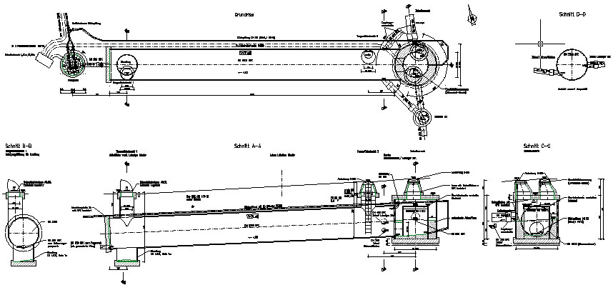 Stauraumkanal DN 2200 - Entwurfszeichnung